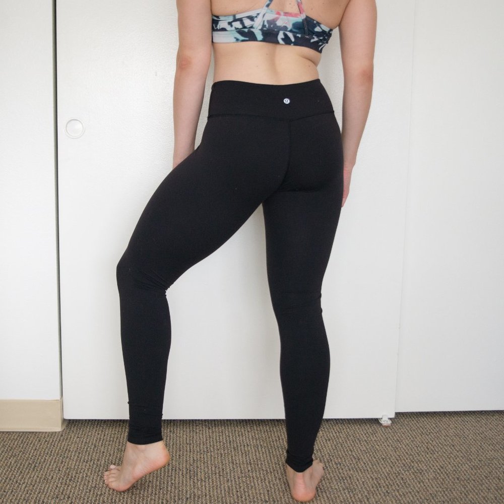 Lululemon Wunder under black full leggings size 8